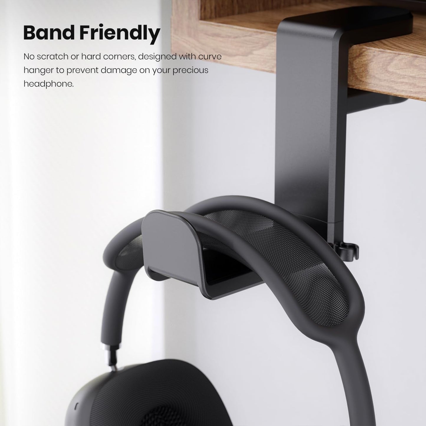 Adjustable Clamp Headphone Stand – Space-Saving Hook!