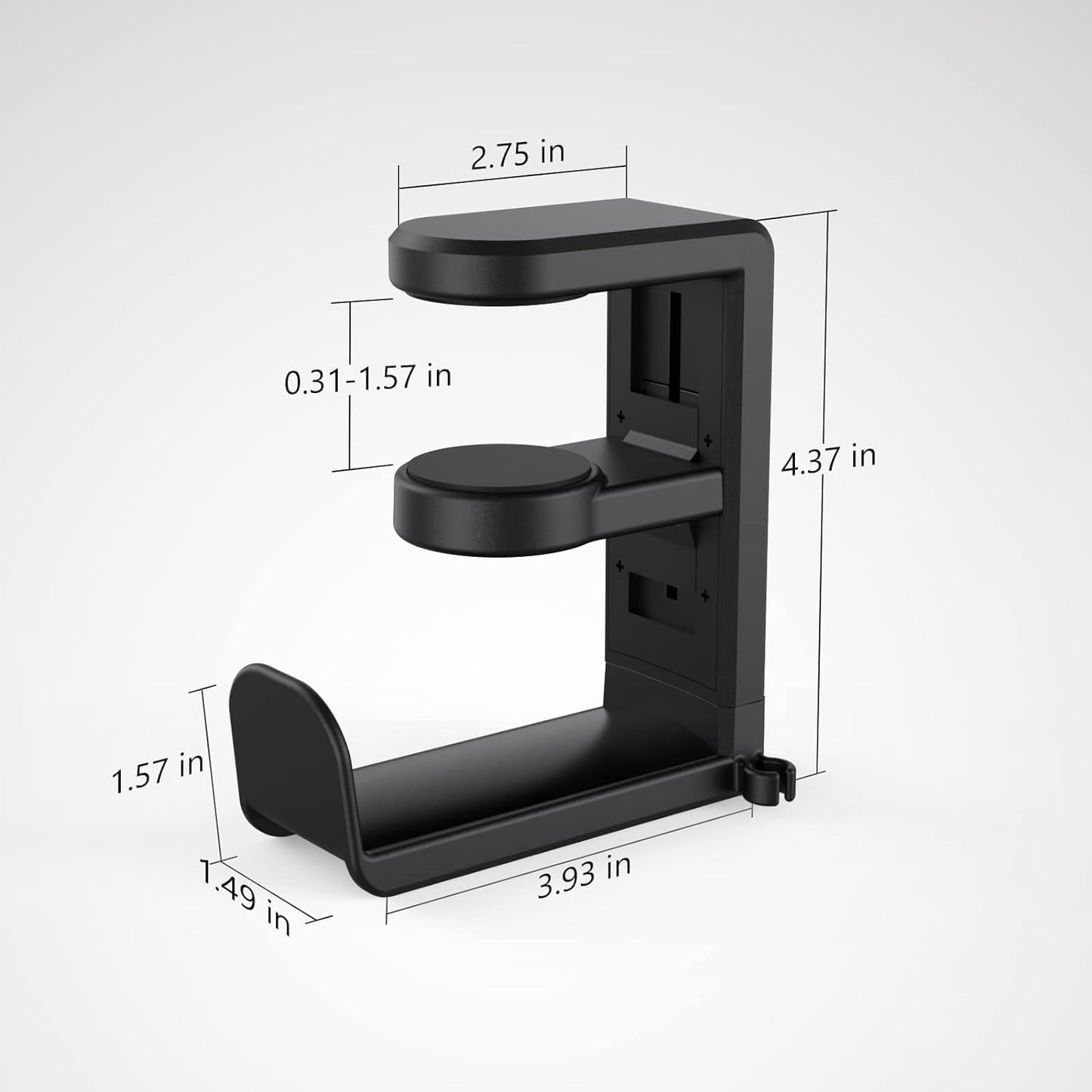 Adjustable Clamp Headphone Stand – Space-Saving Hook!