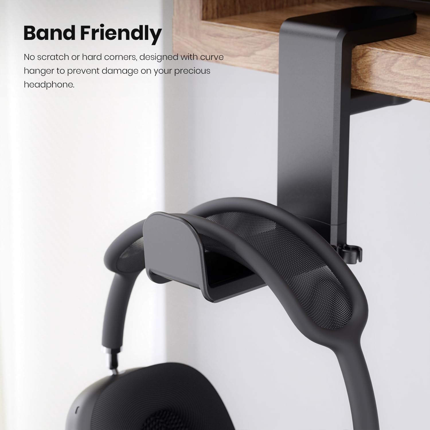 Adjustable Clamp Headphone Stand – Space-Saving Hook!