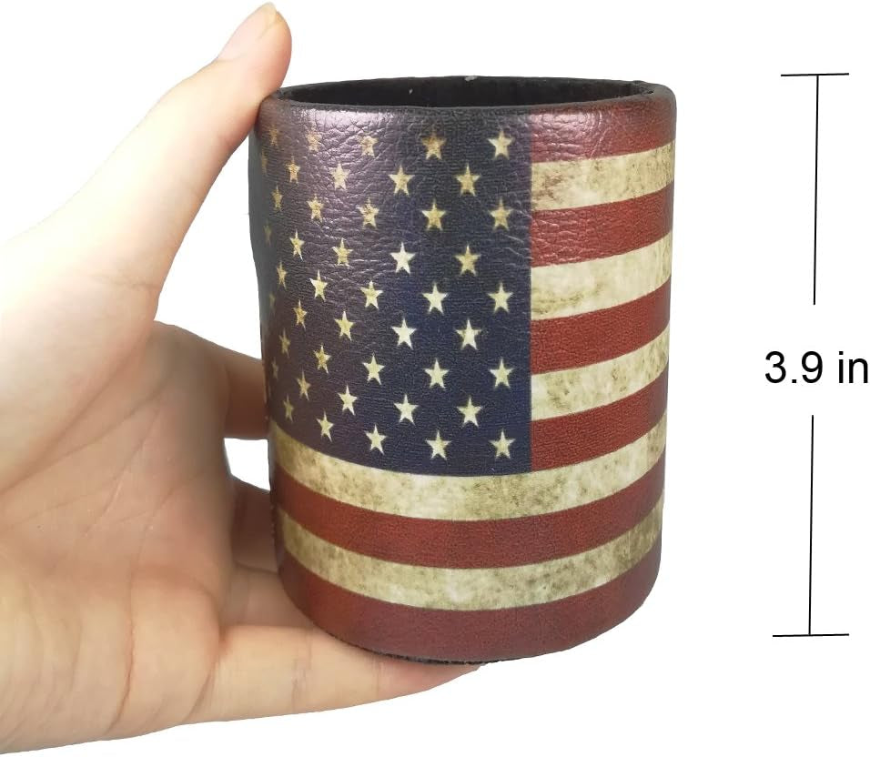 The Write to Organize: American Flag Pen Holder Desk Cup for Proud Patriots!